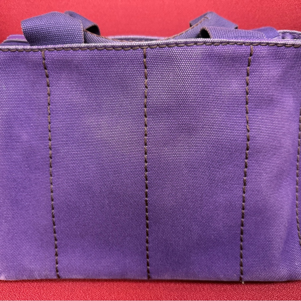 Prada Purple Canvas Tote Bag - Picture 3 of 14